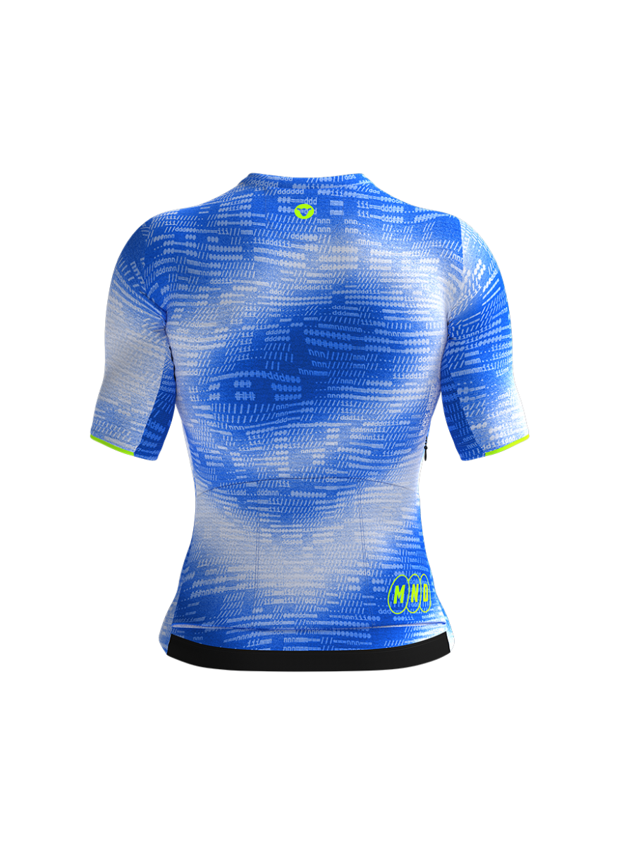 Women's AeroWeave SS Jersey - Blue Asciid - Image 4