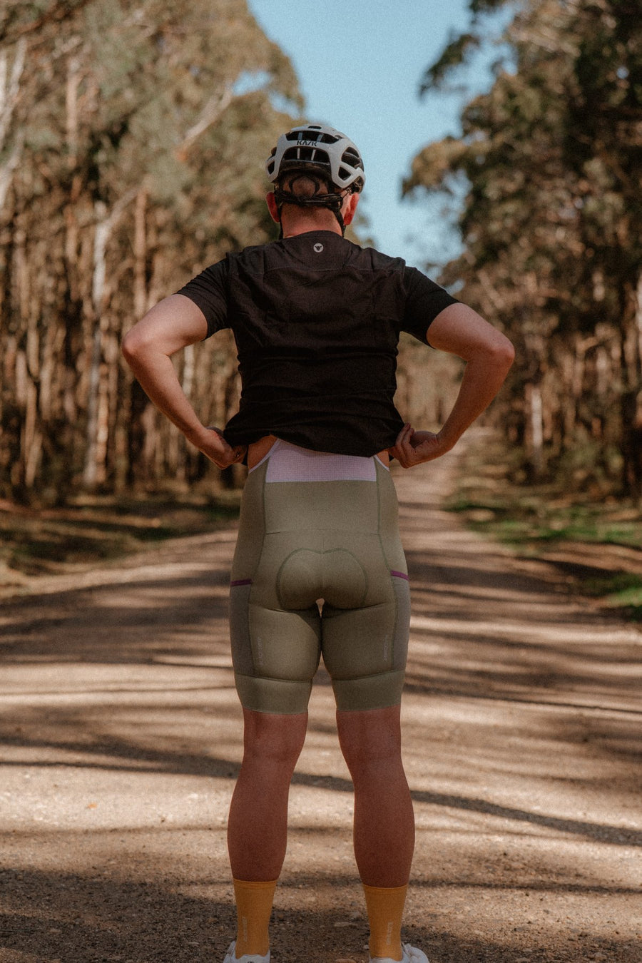 A breathable back.