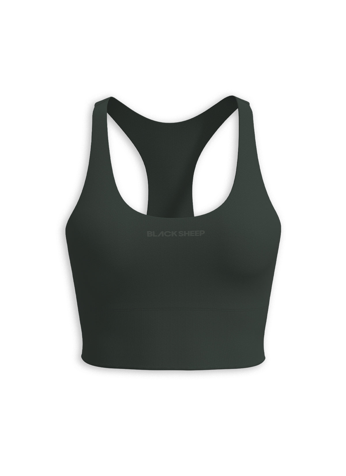 Women's Long Line Padded Crop - Hunter Green