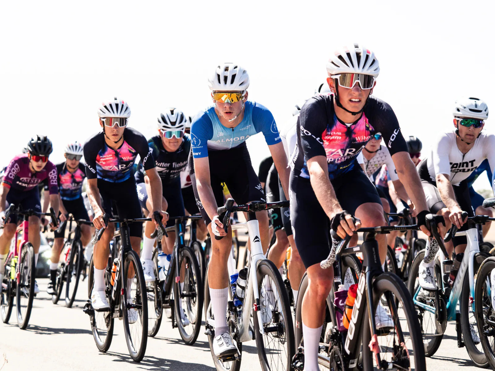 Australian Cycling Academy riders racing together